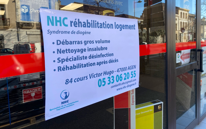 NHC société réhabilitation logement - Nettoyage après décès Agen - Syndrome de diogène