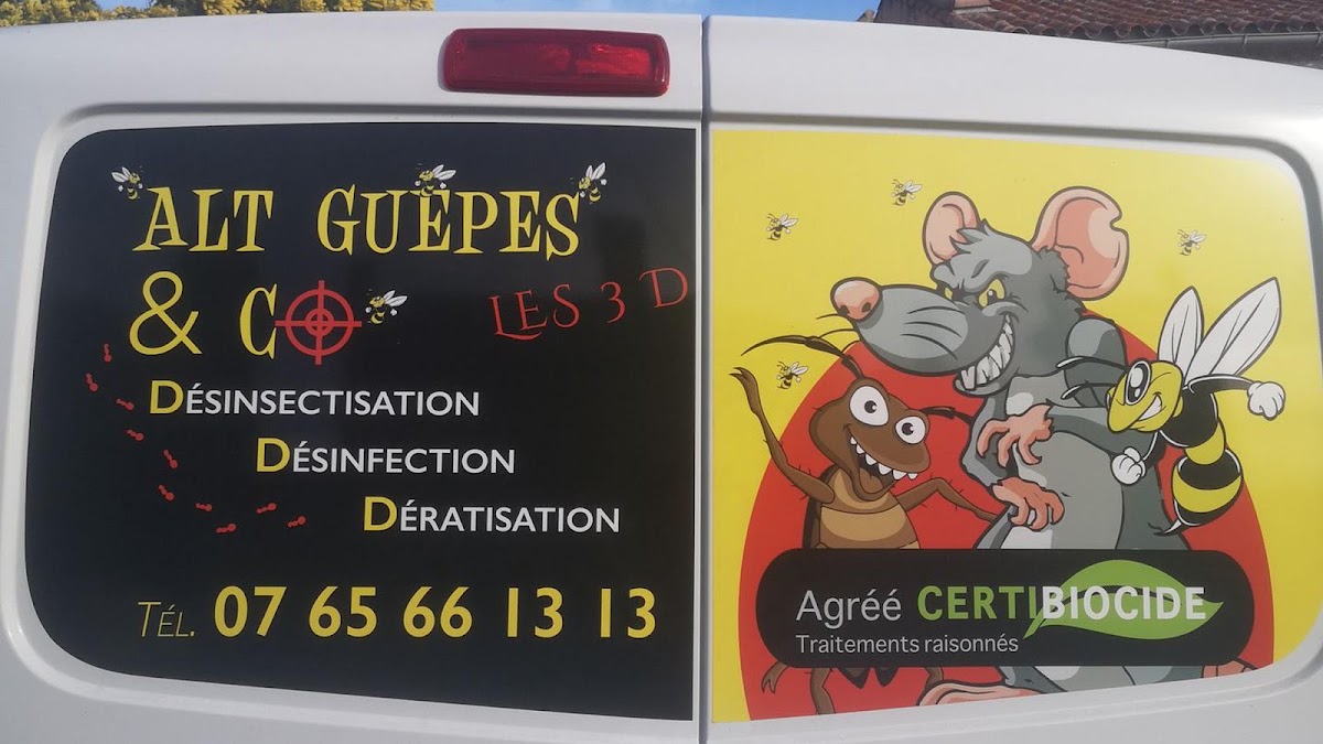 Alt Guêpes & Co , Frelon , Rongeurs , Punaises de lit , Cafards , Fourmis ......