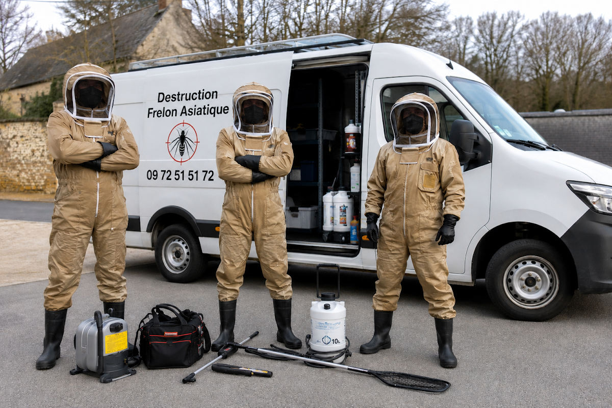 Destruction de Nid de Frelon Asiatique - Extermination Totale
